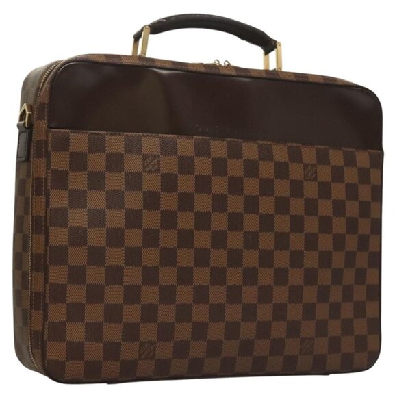 LOUIS VUITTON Damier Ebene Porto Ordinatur Sabana Bag 2way Auth - Picture 1 of 16